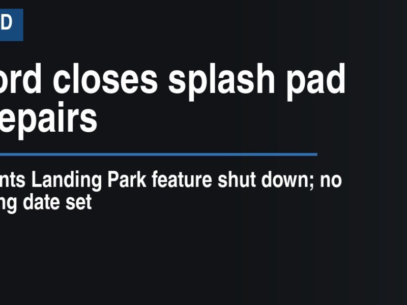 Milford closes splash pad for repairs