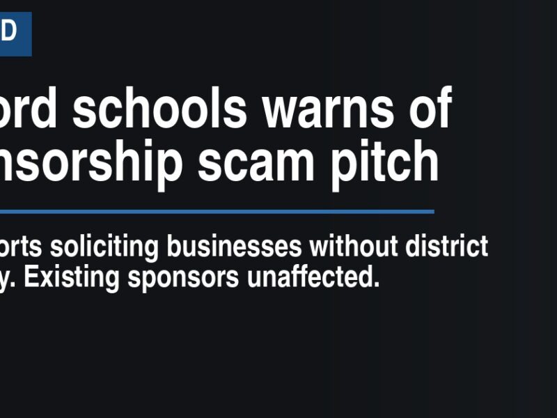 Milford schools warns of sponsorship scam pitch