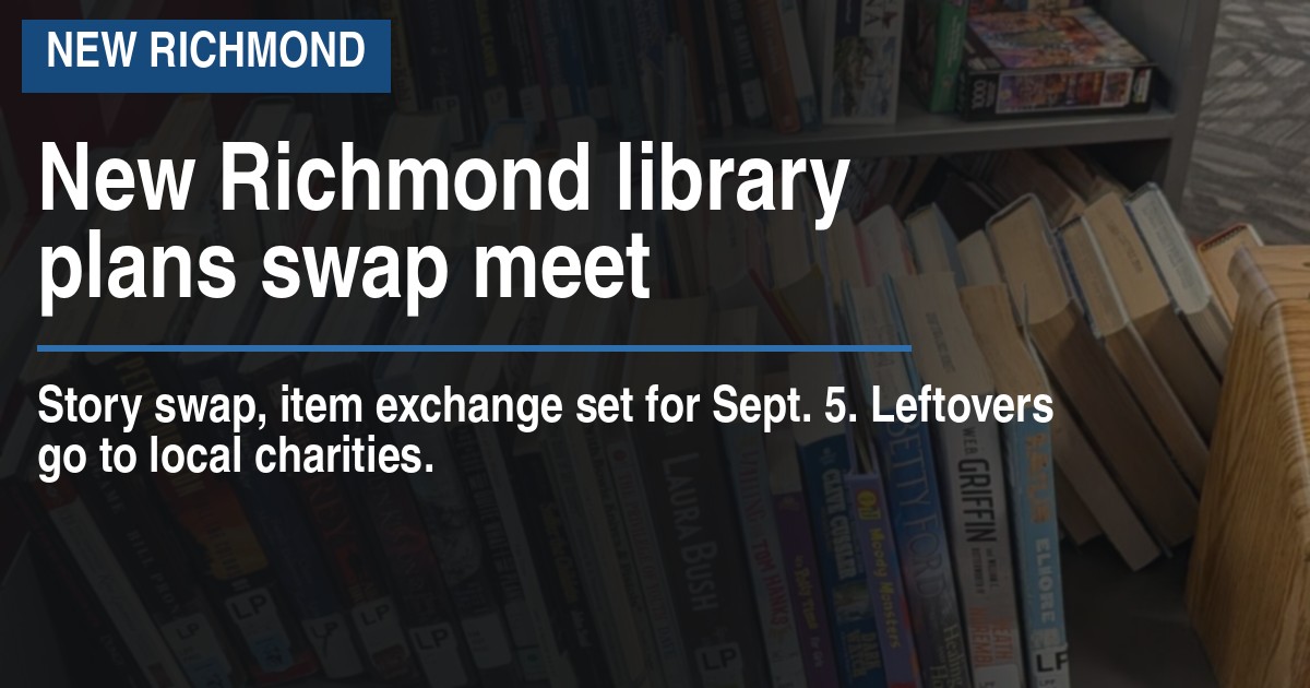 New Richmond library plans swap meet
