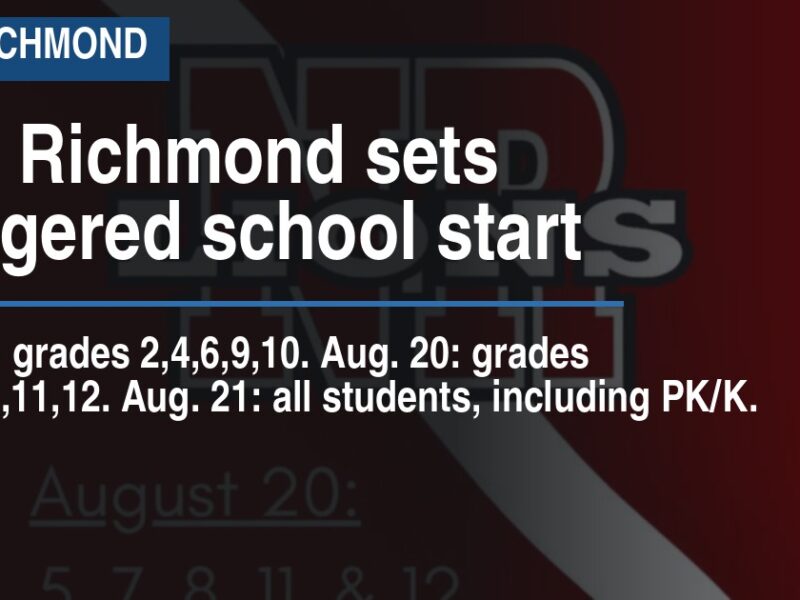 New Richmond sets staggered school start