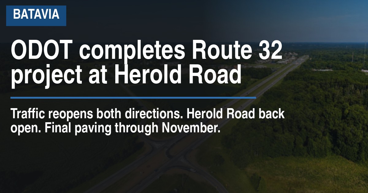 ODOT completes Route 32 project at Herold Road