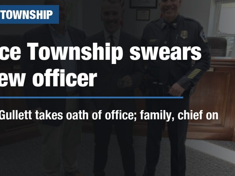Pierce Township swears in new officer