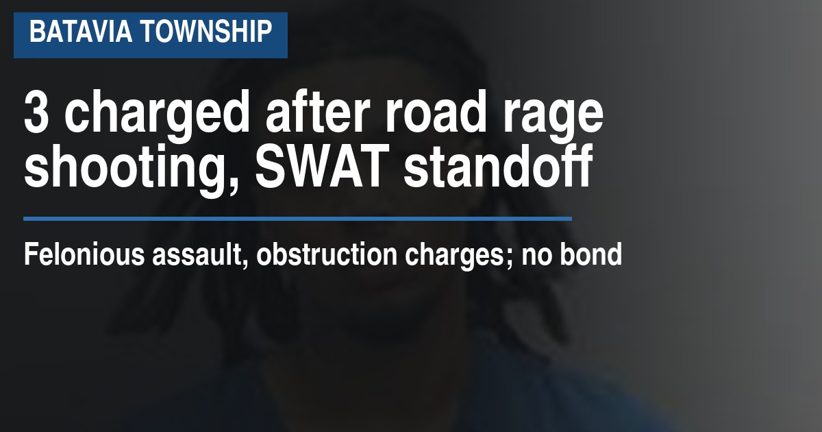 3 charged after road rage shooting, SWAT standoff