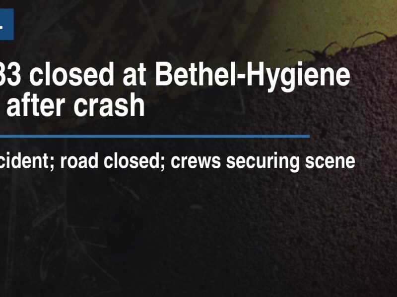 SR 133 closed at Bethel-Hygiene Road after crash