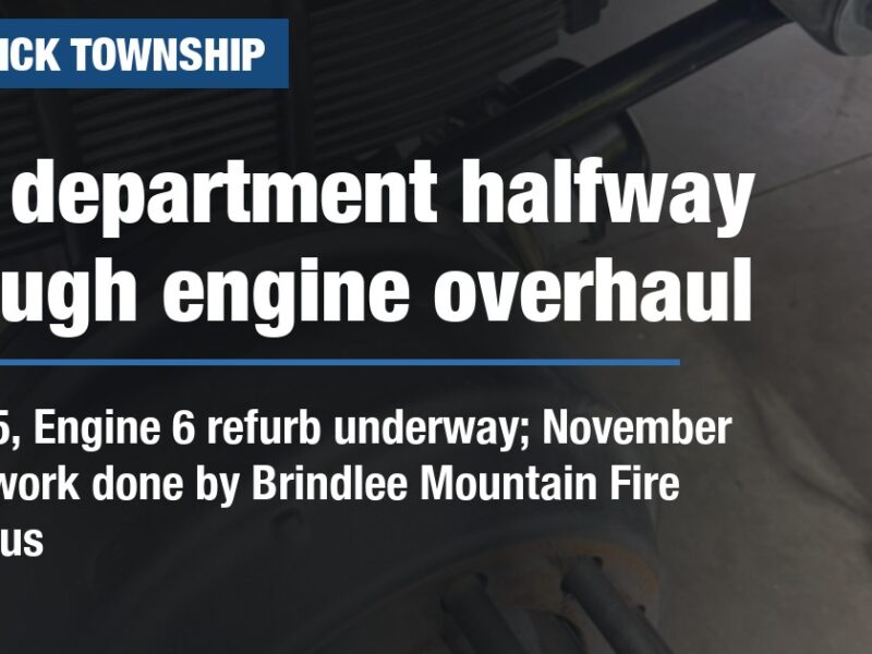 Fire department halfway through engine overhaul