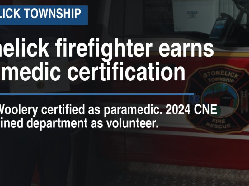 Stonelick firefighter earns paramedic certification
