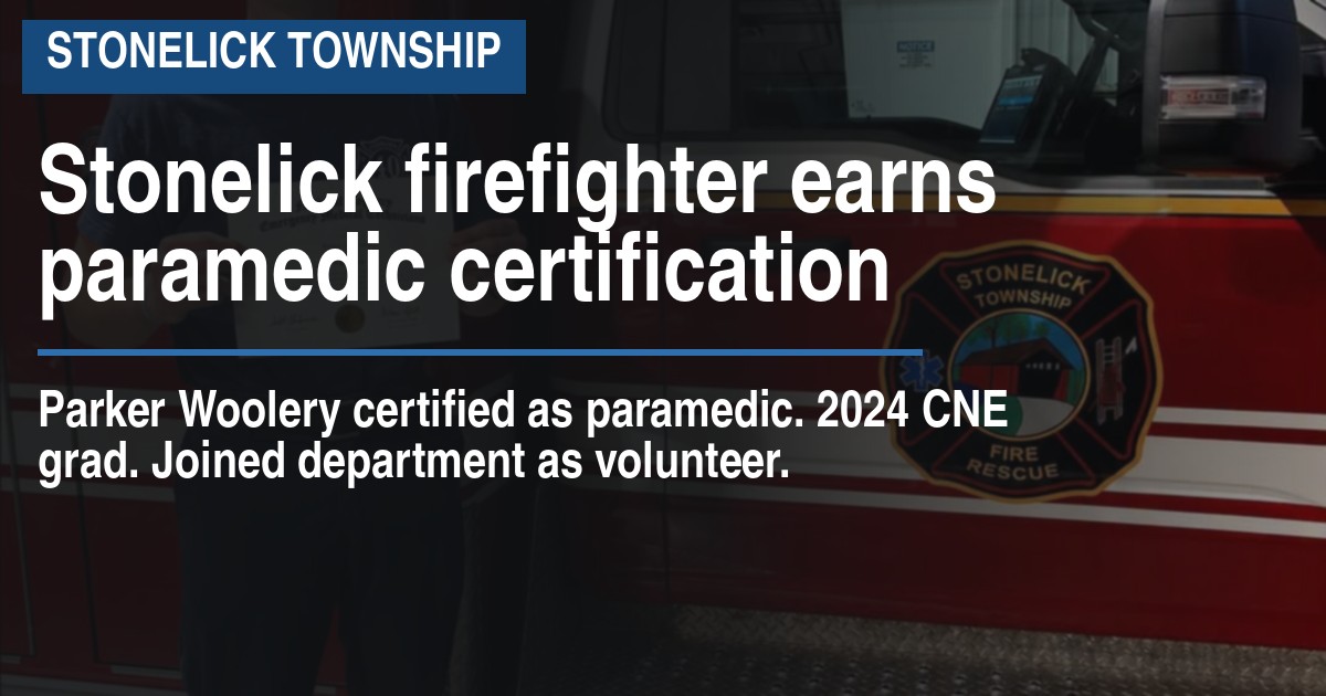 Stonelick firefighter earns paramedic certification