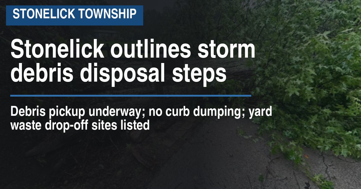 Stonelick outlines storm debris disposal steps