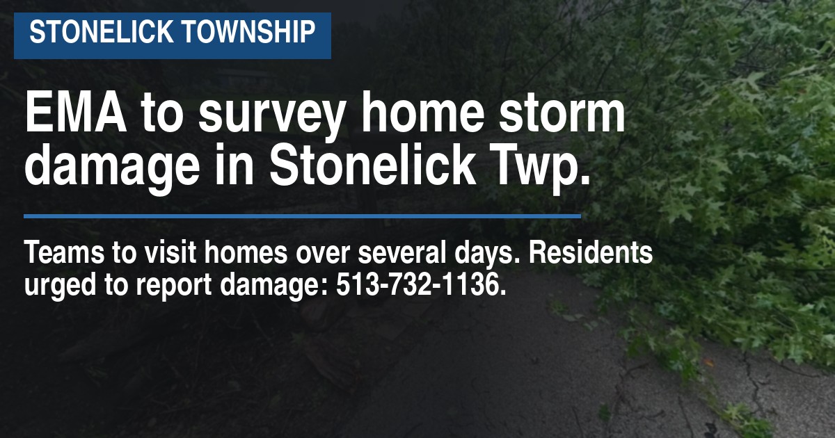 EMA to survey home storm damage in Stonelick Twp.