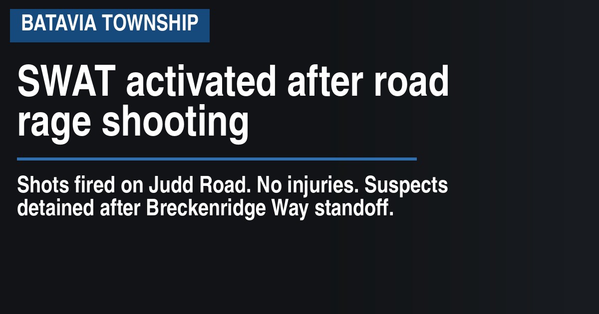 SWAT activated after road rage shooting