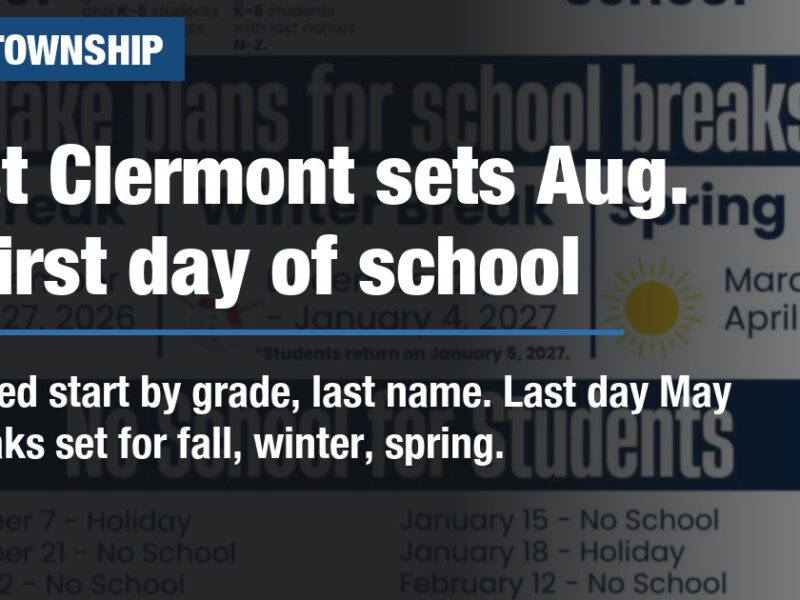 West Clermont sets Aug. 18 first day of school
