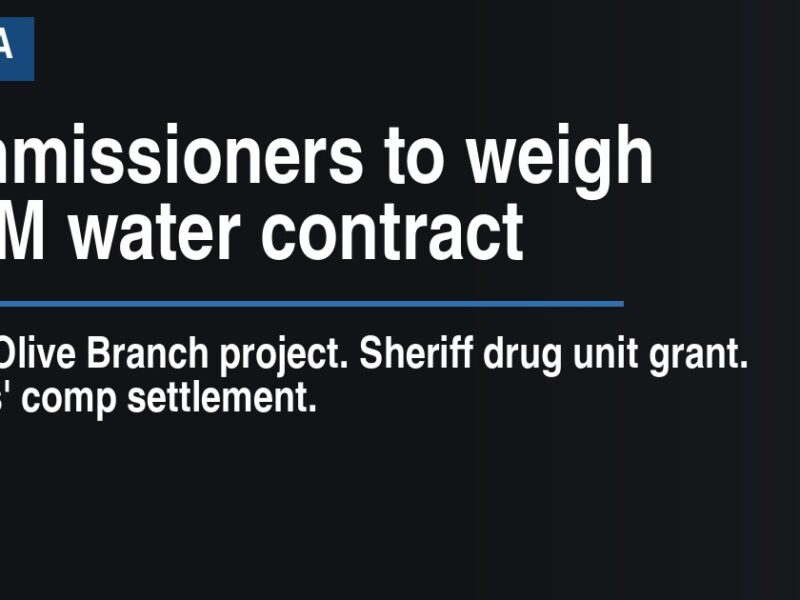 Commissioners to weigh $2.3M water contract