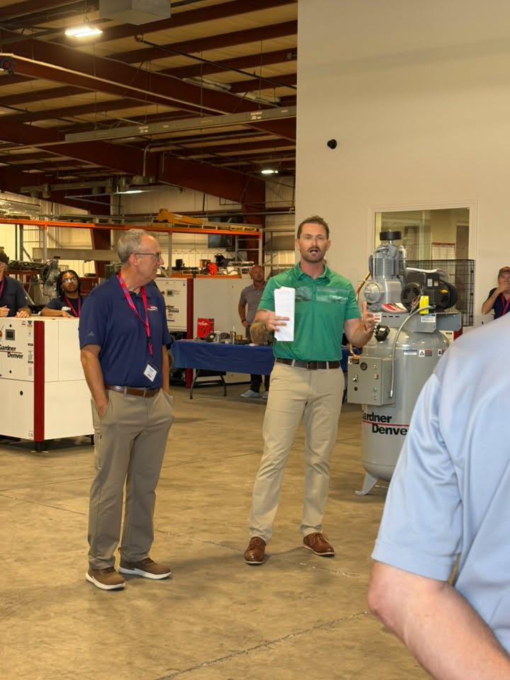 Air Handling Equipment staff lead a tour of the new Batavia Township facility
