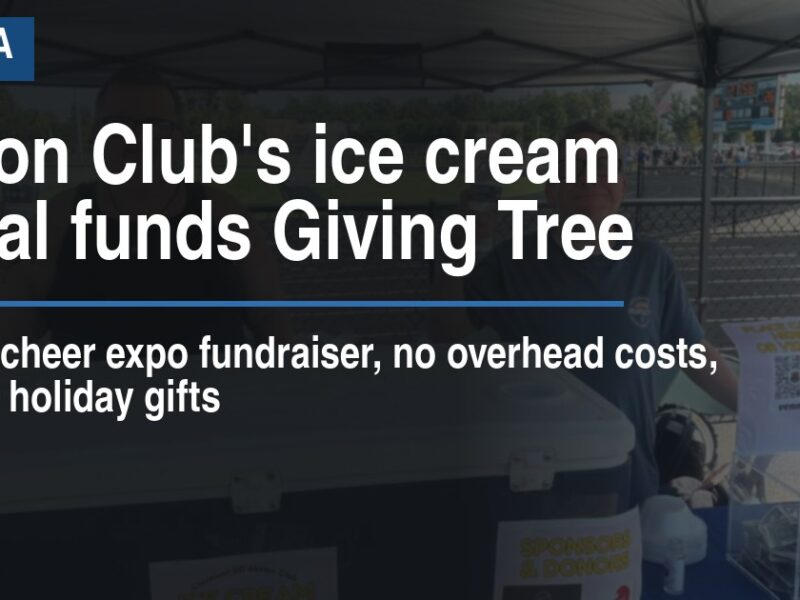 Aktion Club's ice cream social funds Giving Tree