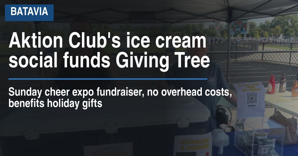 Aktion Club's ice cream social funds Giving Tree