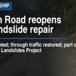 Baldwin Road reopens after landslide repair