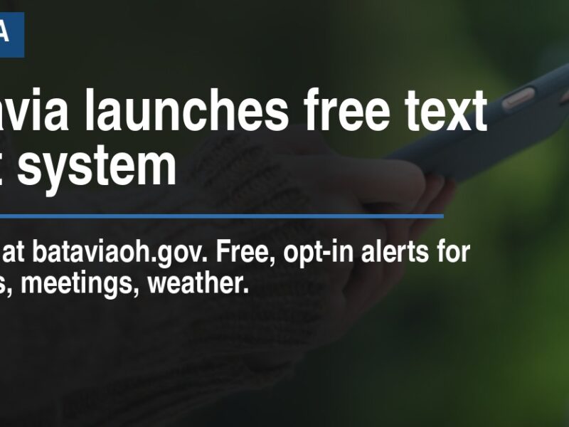 Batavia launches free text alert system