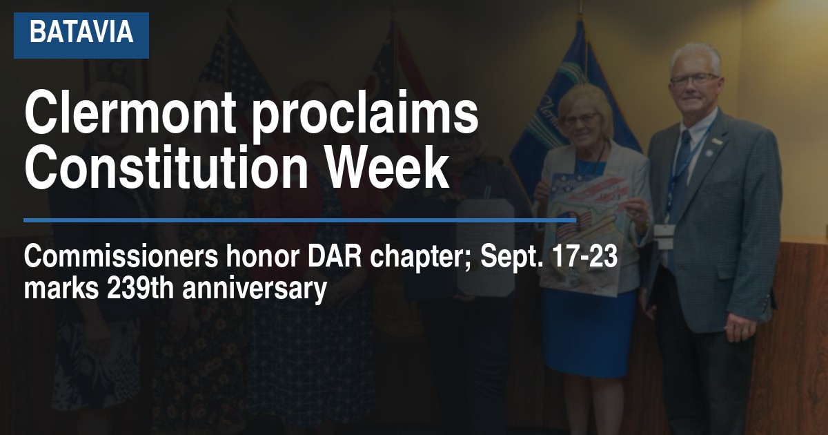 Clermont proclaims Constitution Week
