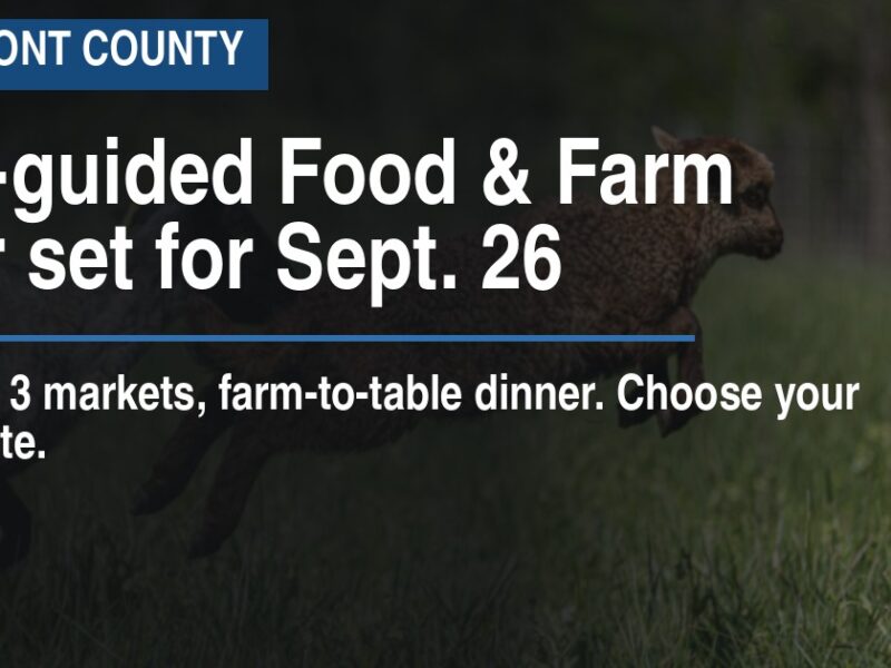 Self-guided Food & Farm Tour set for Sept. 26