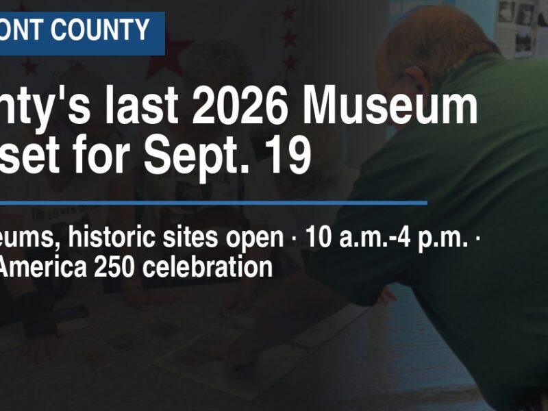 County's last 2026 Museum Day set for Sept. 19