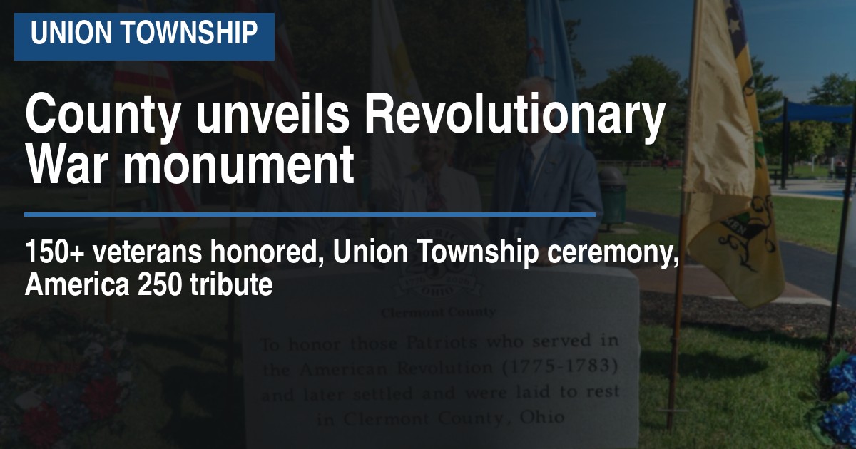 County unveils Revolutionary War monument