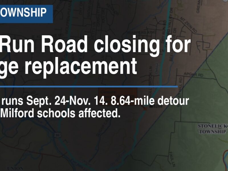 Dry Run Road closing for bridge replacement