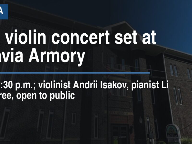 Free violin concert set at Batavia Armory