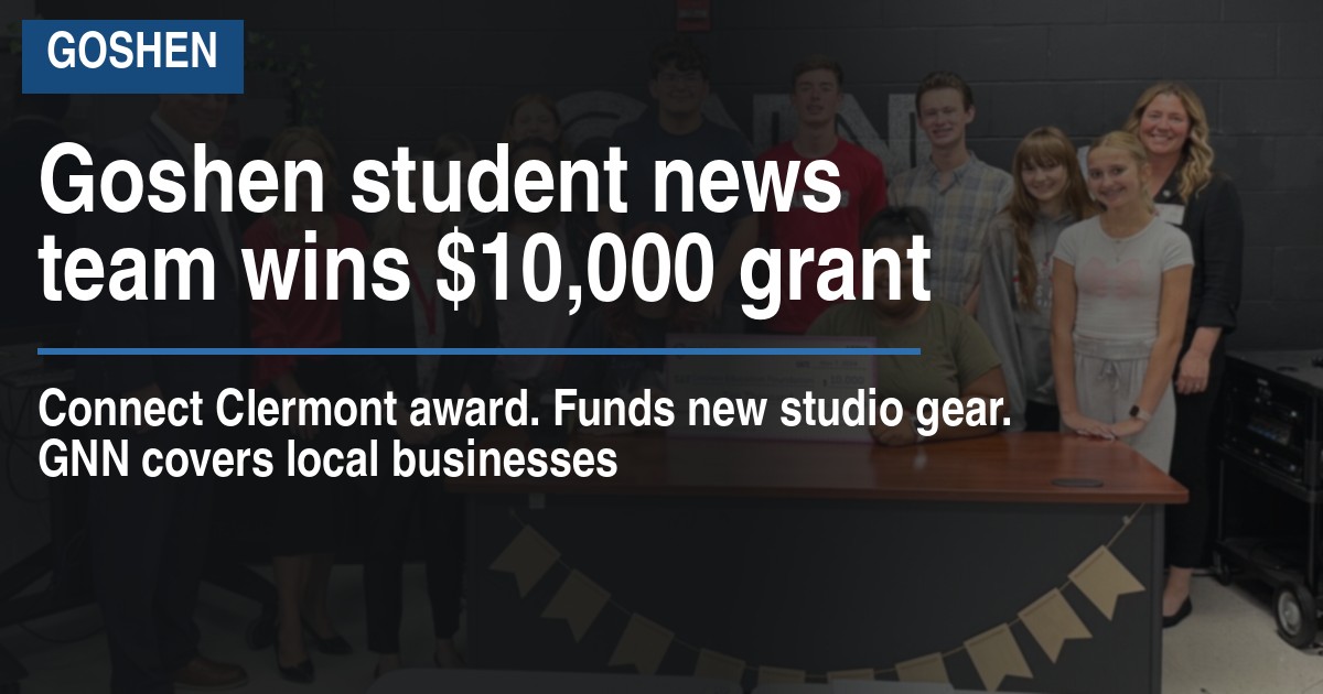 Goshen student news team wins $10,000 grant
