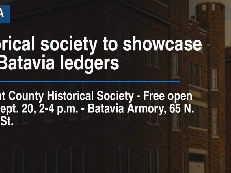 Historical society to showcase rare Batavia ledgers