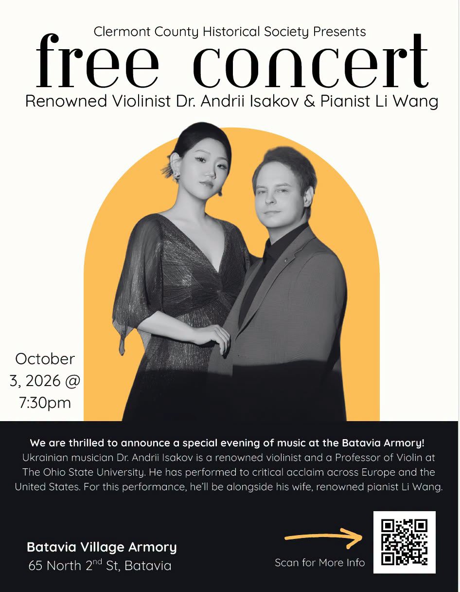 Violinist Dr. Andrii Isakov and pianist Li Wang