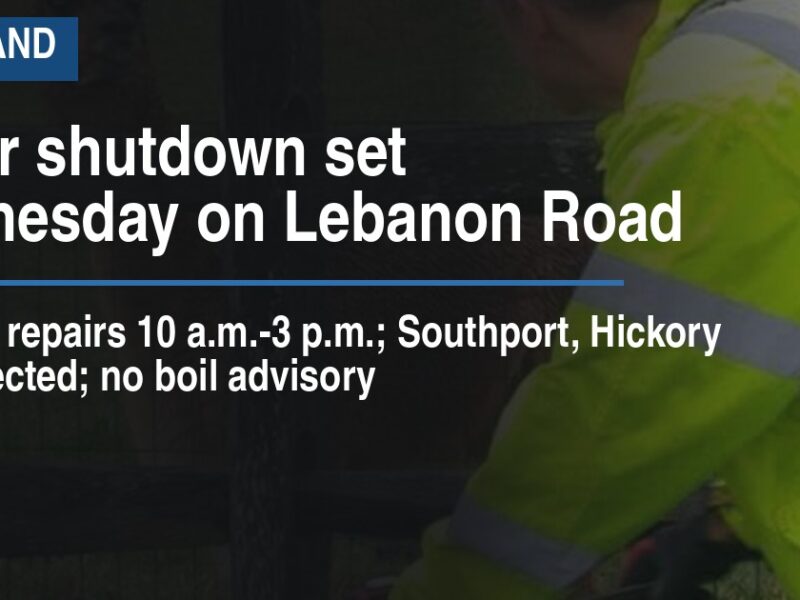 Loveland sets Wednesday water shutdown for Lebanon Road hydrant repairs