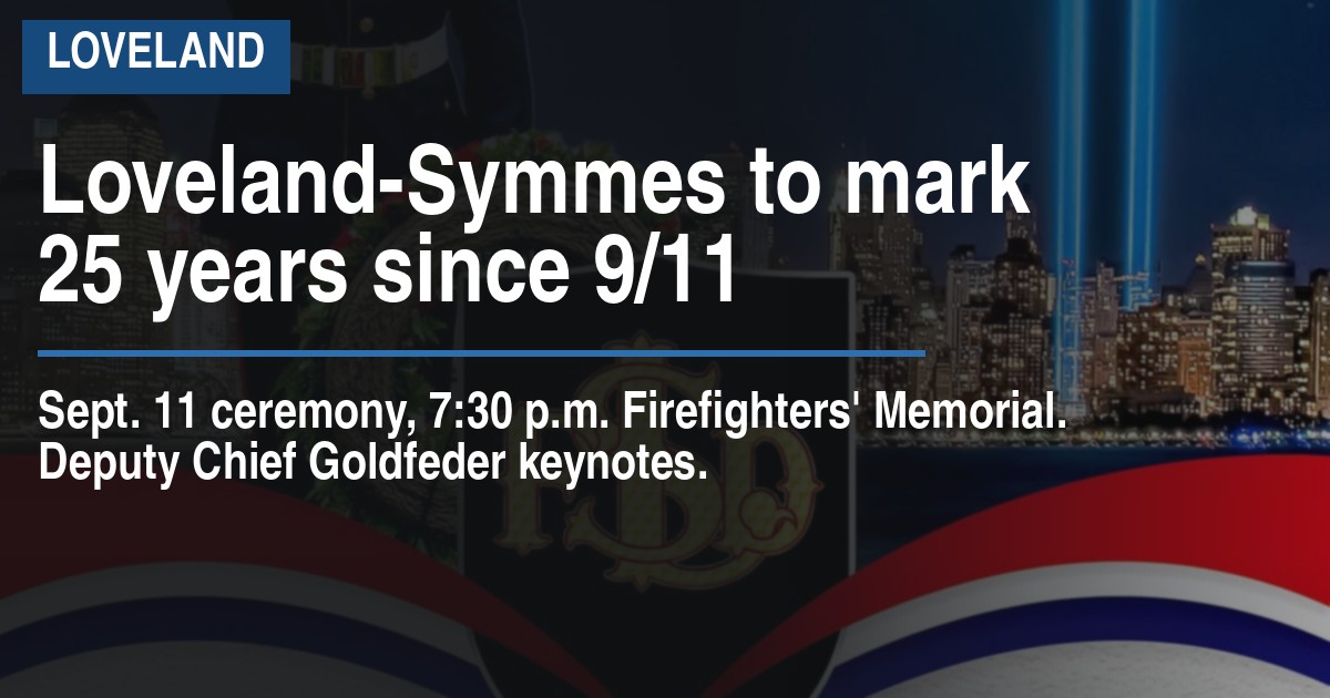 Loveland-Symmes to mark 25 years since 9/11