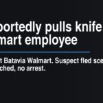 Man reportedly pulls knife on Walmart employee