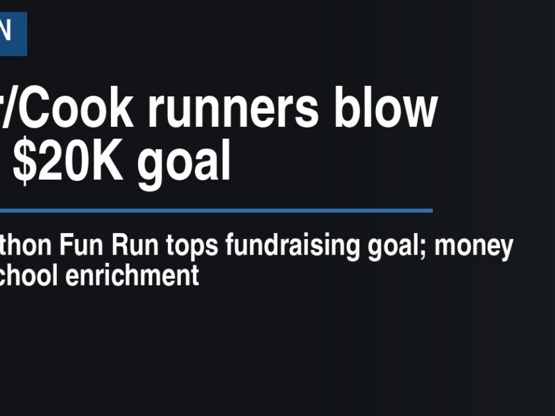 Marr/Cook runners blow past $20K goal