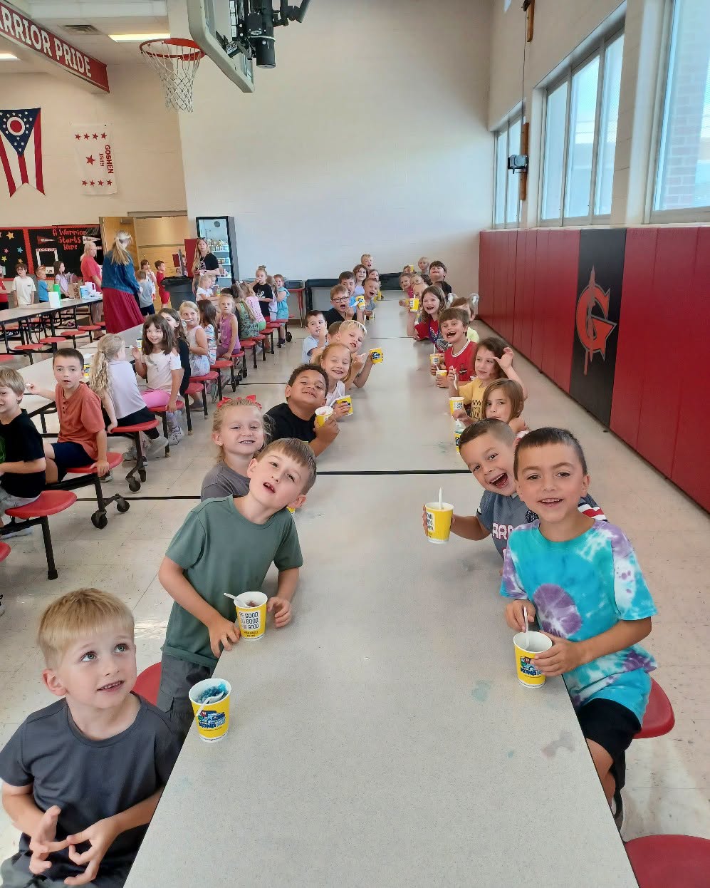Marr/Cook Elementary students celebrate summer reading with Kona Ice