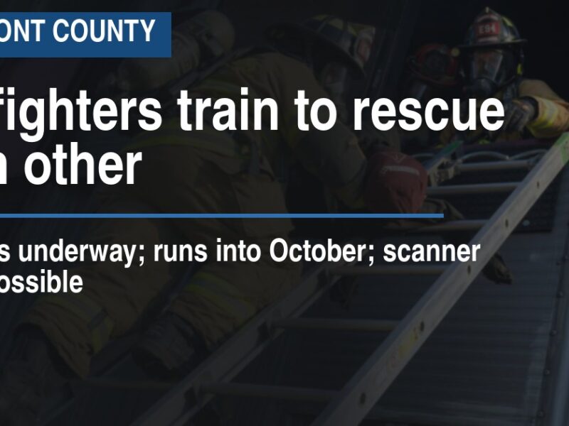 Firefighters train to rescue each other