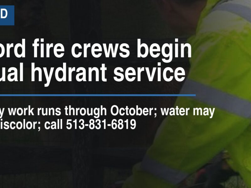 Milford fire crews begin annual hydrant service