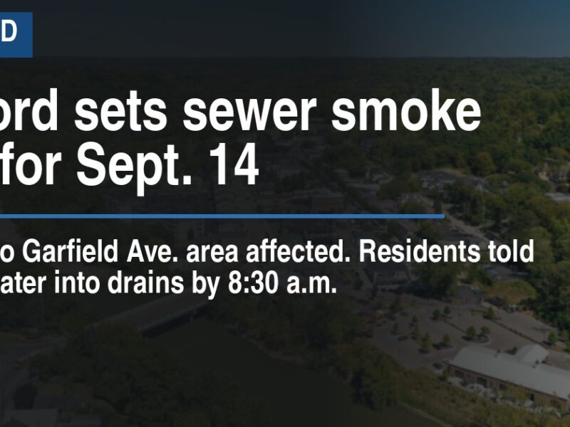 Milford sets sewer smoke test for Sept. 14