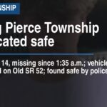 Missing Pierce Township teen located safe