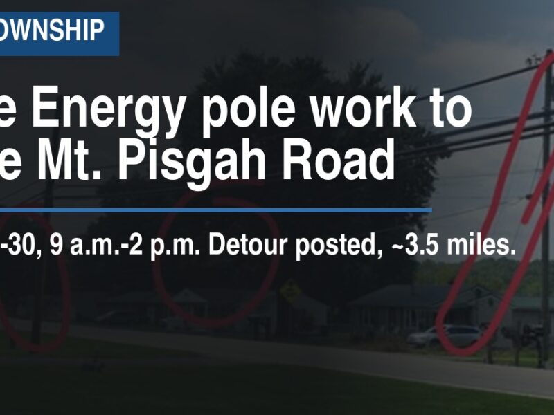 Duke Energy pole work to close Mt. Pisgah Road
