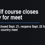Disc golf course closes Monday for meet