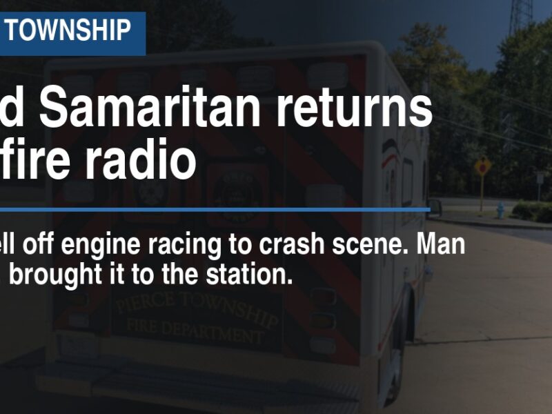 Good Samaritan returns lost fire radio