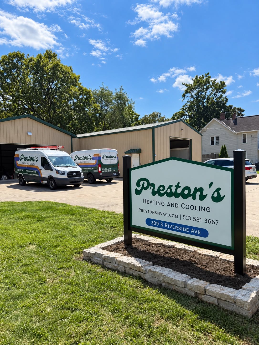 New Preston's Heating and Cooling location on South Riverside Avenue in Loveland