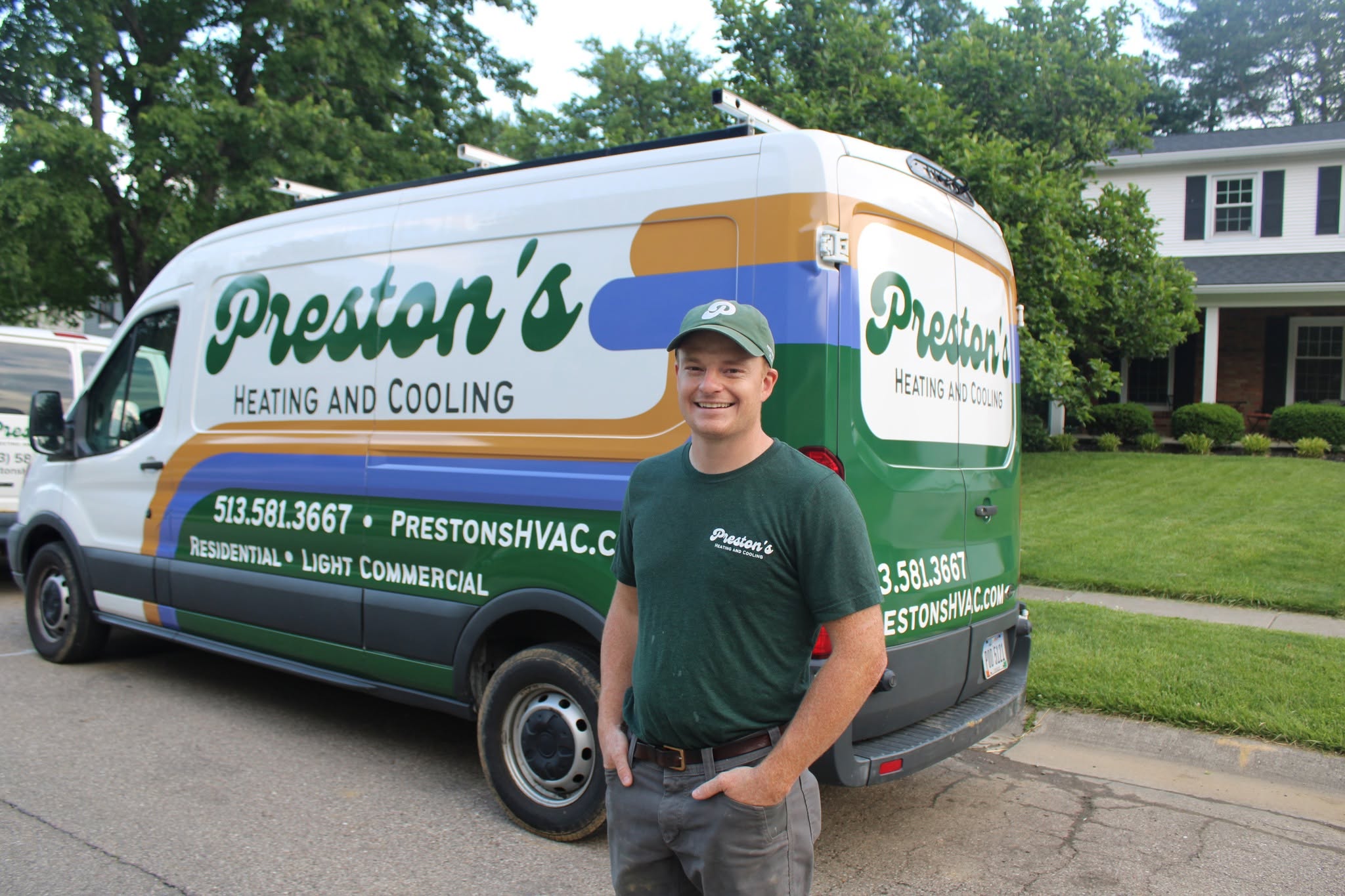 Preston's Heating and Cooling owner Preston Franklin