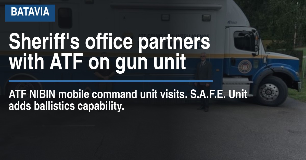 Sheriff’s office partners with ATF to expand S.A.F.E. Unit capabilities