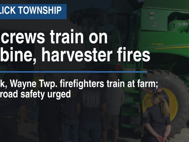 Fire crews train on combine, harvester fires