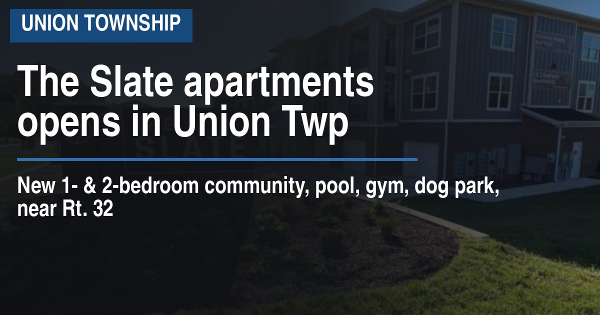 The Slate apartments opens in Union Twp