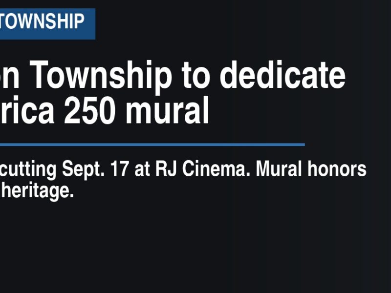 Union Township to dedicate America 250 mural