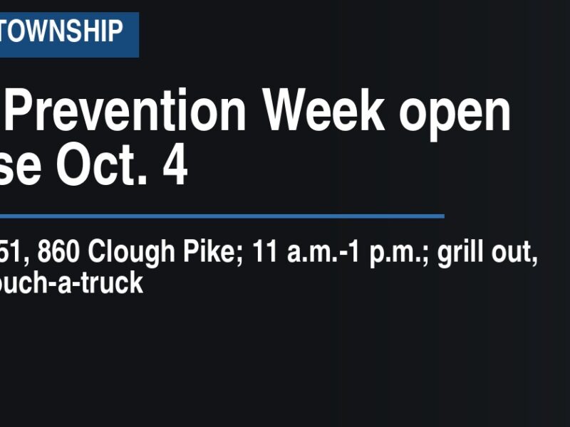 Union Township Fire Department sets Fire Prevention Week open house