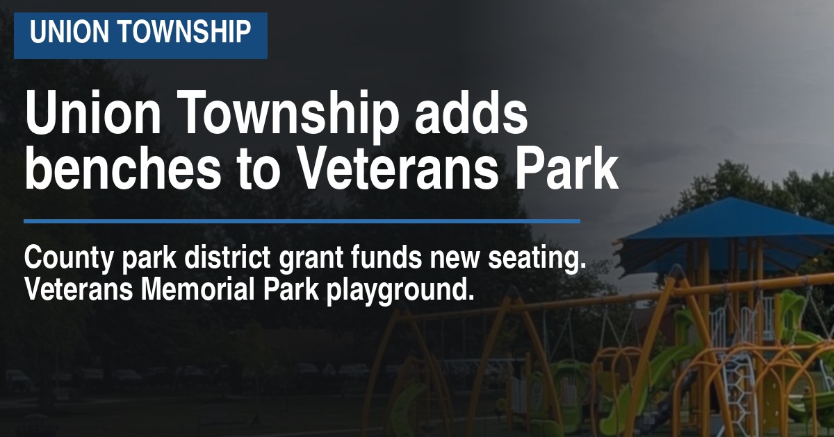 Union Township adds benches to Veterans Park